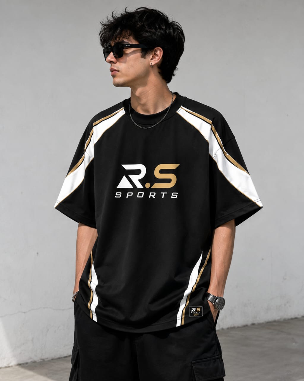R.S Sports Premium Oversized Performance T-Shirt for Everyday