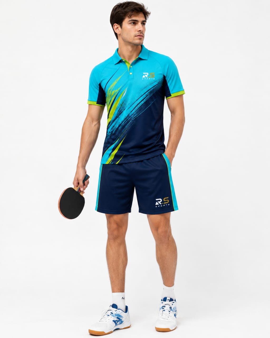 Professional Table Tennis Polo Shirt and Shorts Team Uniform
