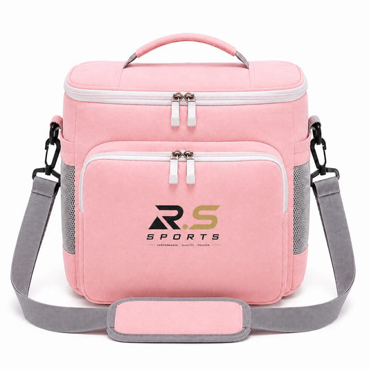 R.S Sports Camera Accessories Bag - Blue & Pink Lens Storage