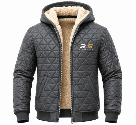 R.S SPORTS Sherpa Lined Quilted Puffer Jacket