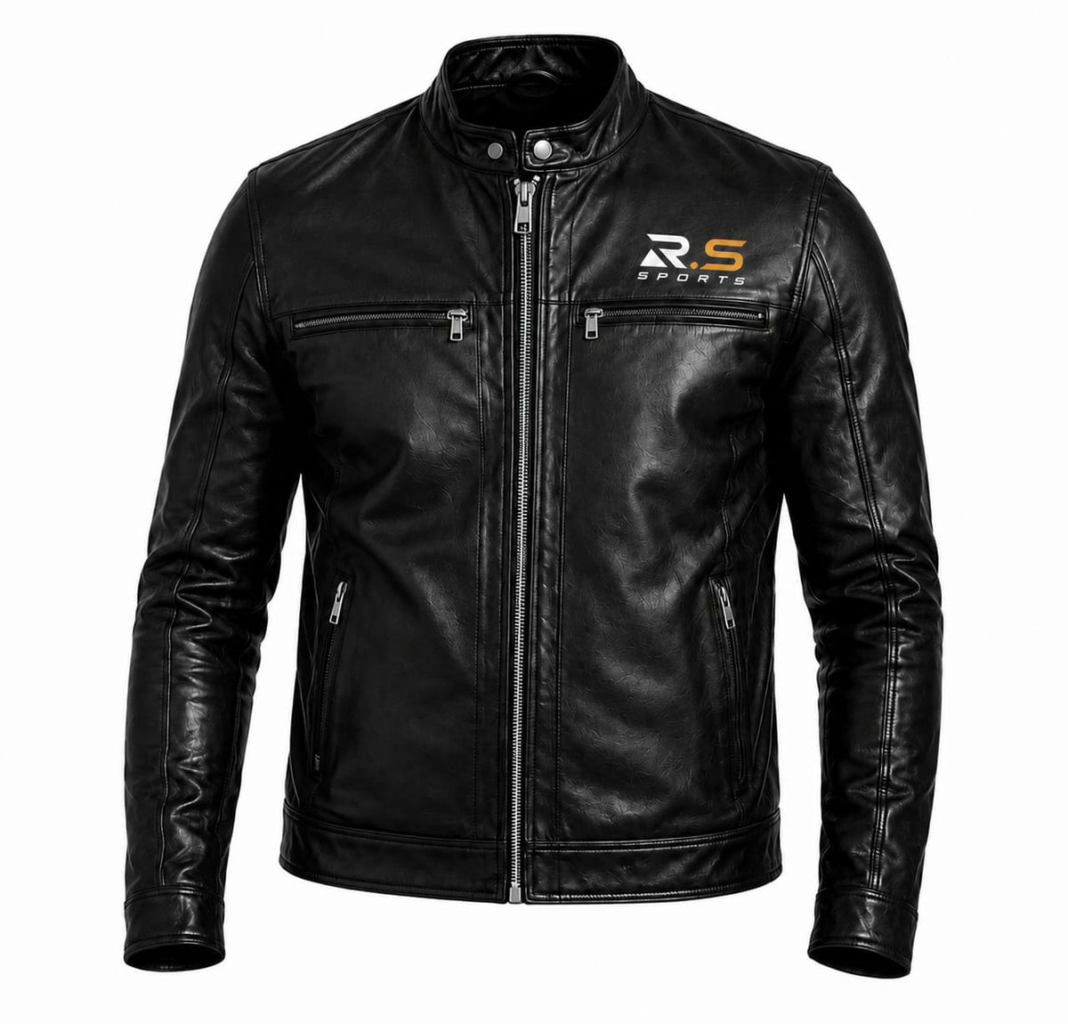R.S Sports Premium Genuine Leather Jacket – Brown & Black
