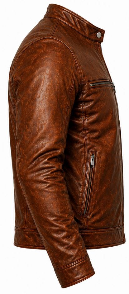 R.S Sports Premium Genuine Leather Jacket – Brown & Black