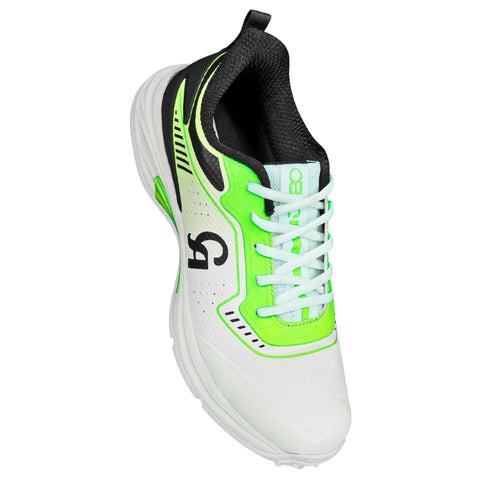 CA PRO Cricket Gripper Shoes - JR-20 White/Green