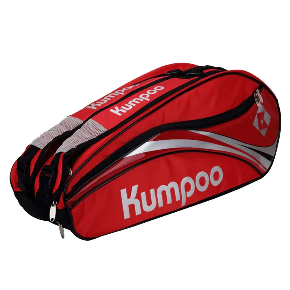 Kumpoo Badminton Racket Bag KGS-26S With Shoes Compartment - Red