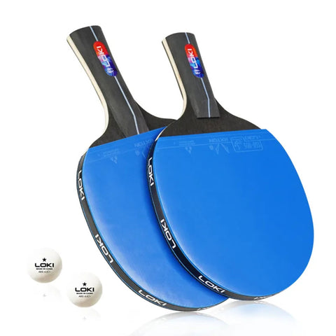 LOKI Table Tennis Racket - K5000 2 Pcs + 2 Balls + Bag