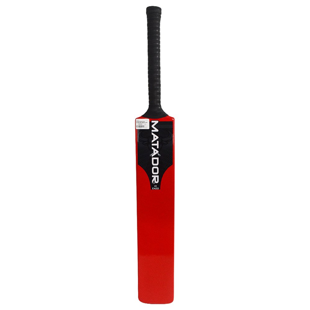 Matador Cricket Tapeball Bat - Fiber Enzo 45 - Red/Black