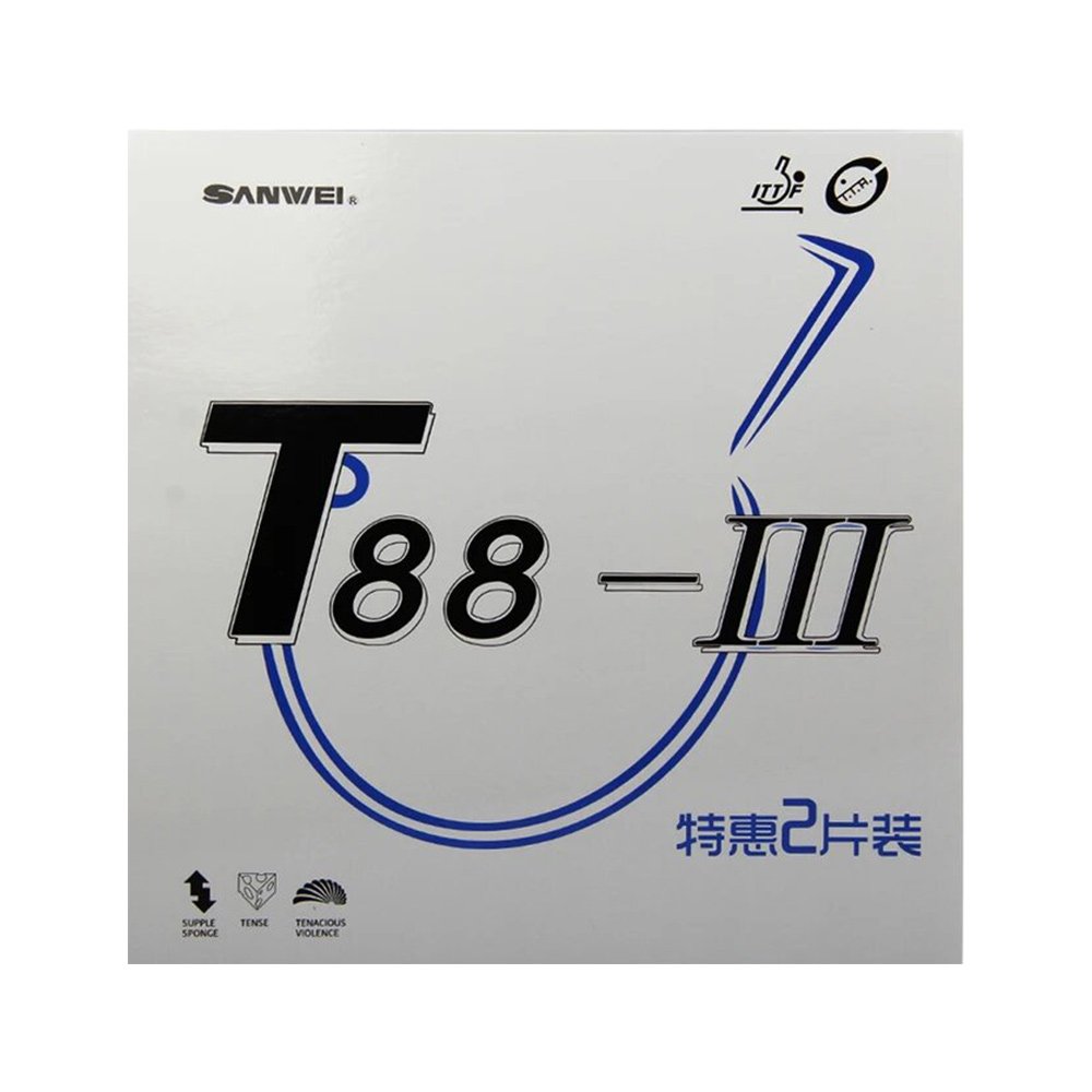 Sanwei Table Tennis Rubber - T88-III Double Kit - Pair For Both Side of Racket