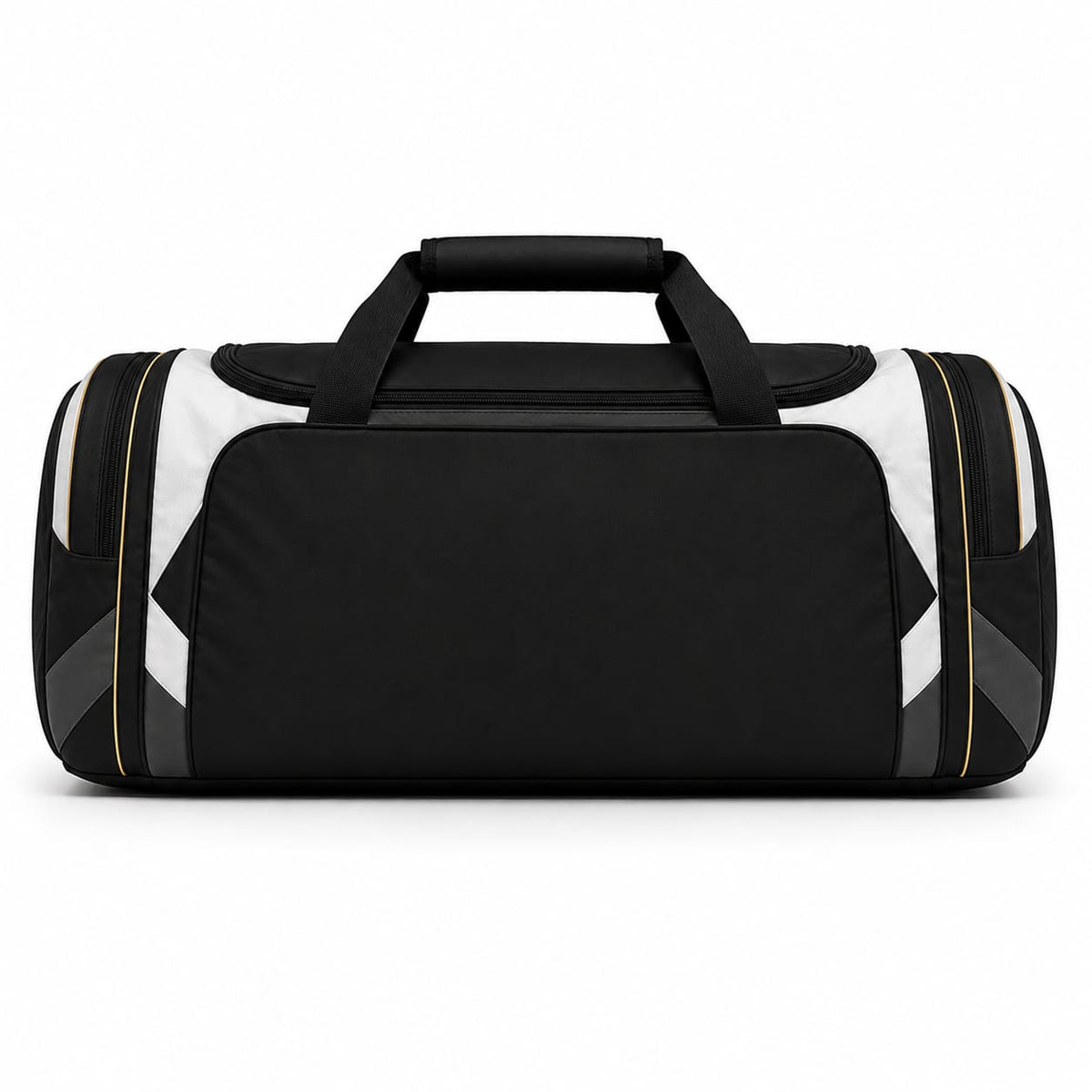 R.S Sports Football Kit Duffel Bag - Black & Gold Travel Pro