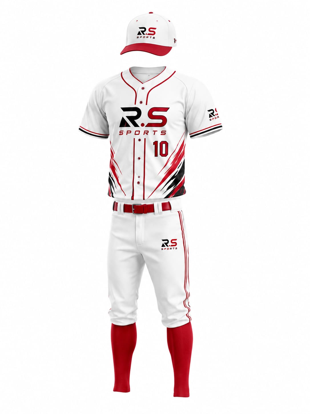 Premium Custom Baseball Uniform Set Jersey, Pants & Cap