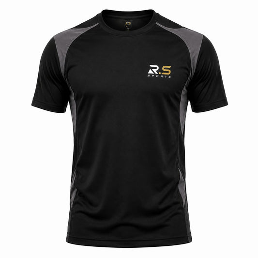 R.S Sports Premium Performance Gym T-Shirt Quick Dry Breathable Athletic Training Wear