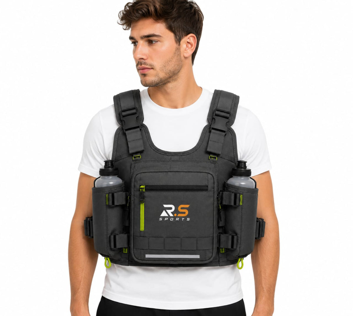 Premium Tactical Hydration Chest Vest for Running & Training