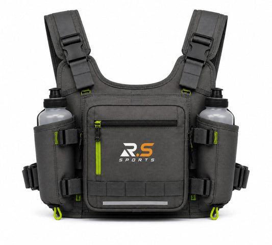 Premium Tactical Hydration Chest Vest for Running & Training