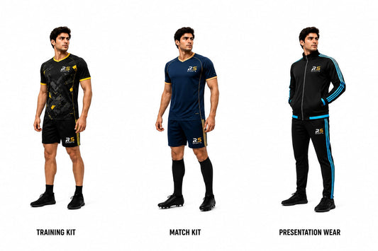 R.S Sports Football Team Kit Collection | Training, Matchday & Presentation Wear