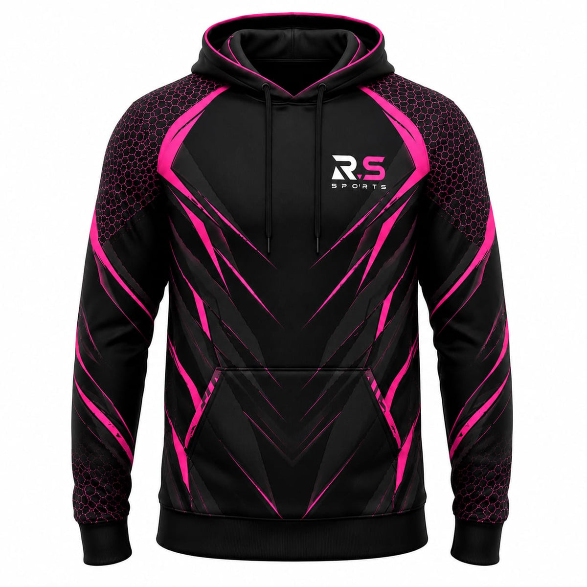 R.S Sports Premium Athletic Hoodie Black, Blue, Pink