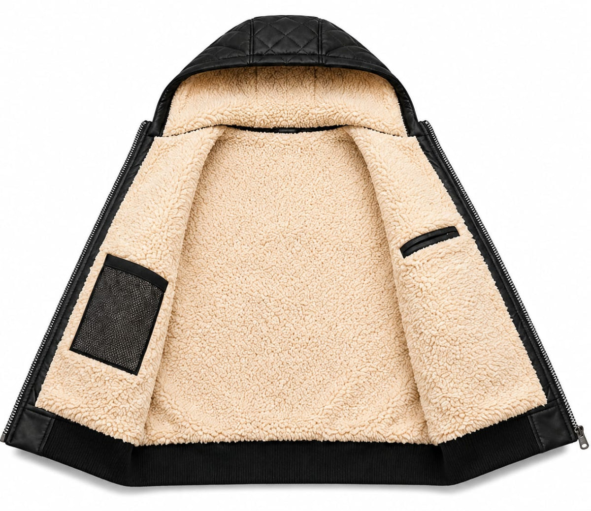 R.S SPORTS Sherpa Lined Quilted Puffer Jacket