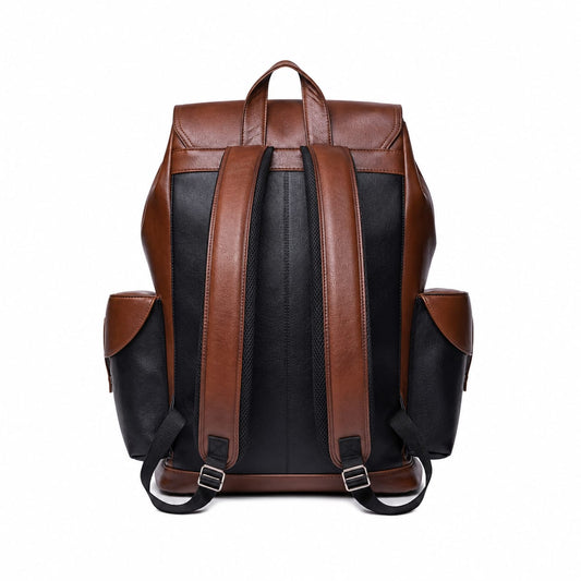 R.S SPORTS Vintage Leather Laptop Backpack – Travel & Everyday Bag