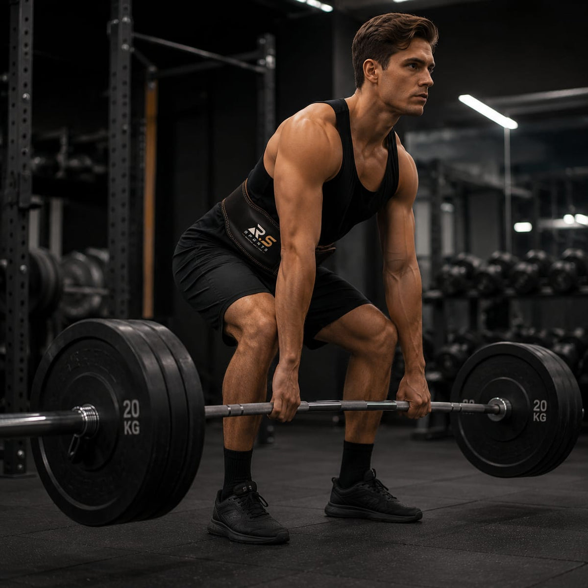 Premium Genuine Leather Weightlifting Sports Belt