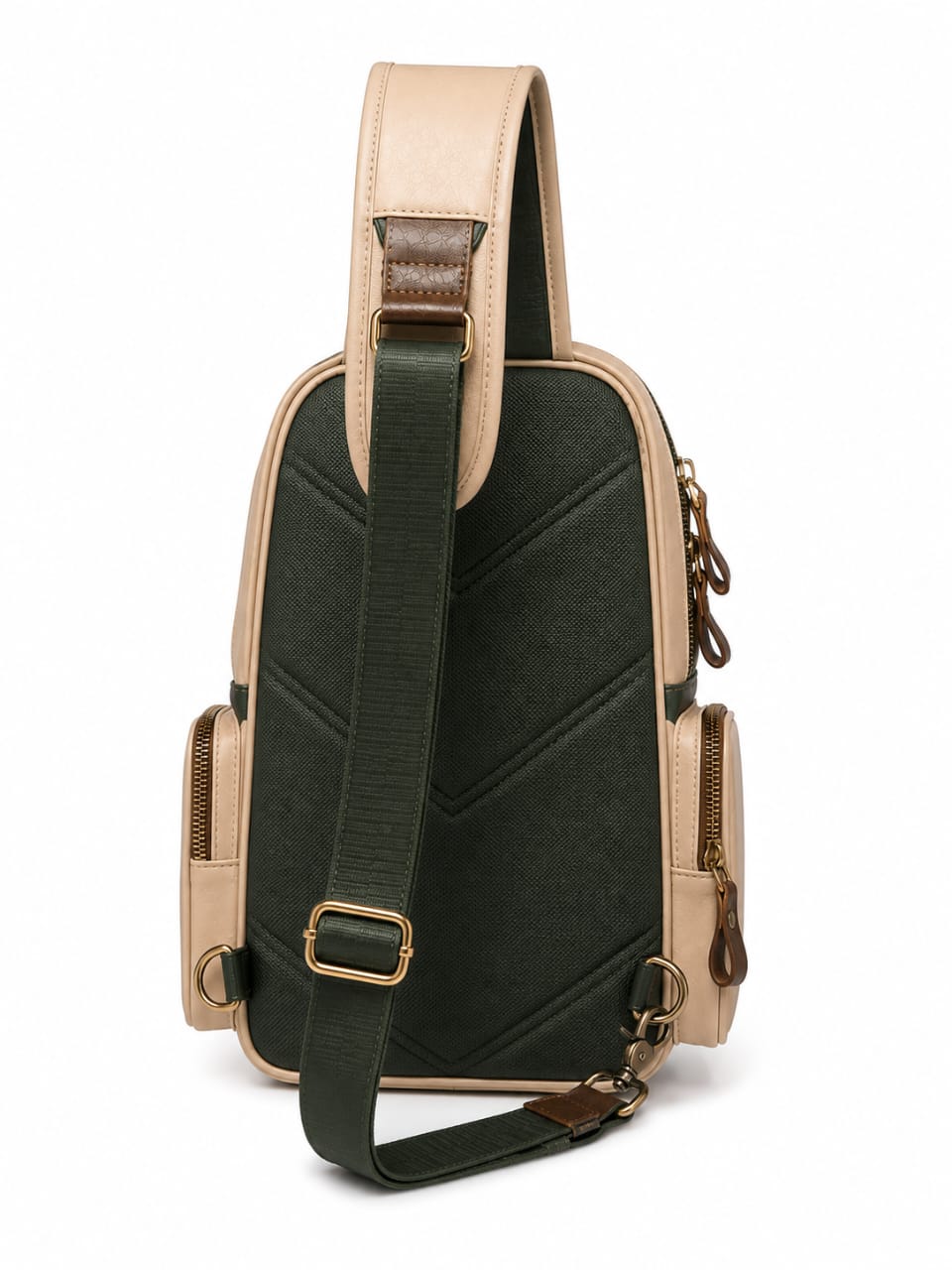 Premium Genuine Leather Multi-Pocket Crossbody Sling Bag Pro