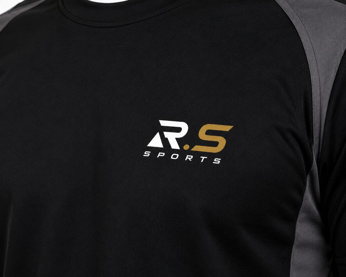 R.S Sports Premium Performance Gym T-Shirt Quick Dry Breathable Athletic Training Wear