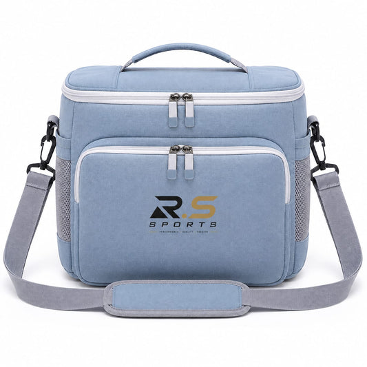 R.S Sports Camera Accessories Bag - Blue & Pink Lens Storage