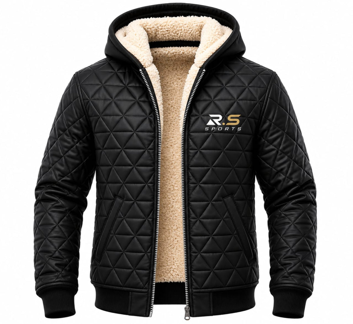 R.S SPORTS Sherpa Lined Quilted Puffer Jacket