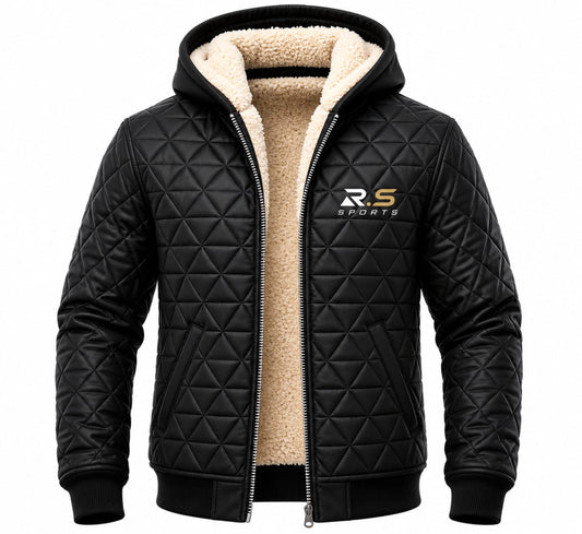 R.S SPORTS Sherpa Lined Quilted Puffer Jacket